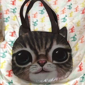 Cat face tote